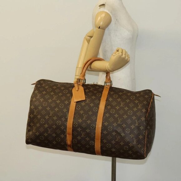 LOUIS VUITTON Monogram Keepall 55 Boston Bag - Picture 1 of 16